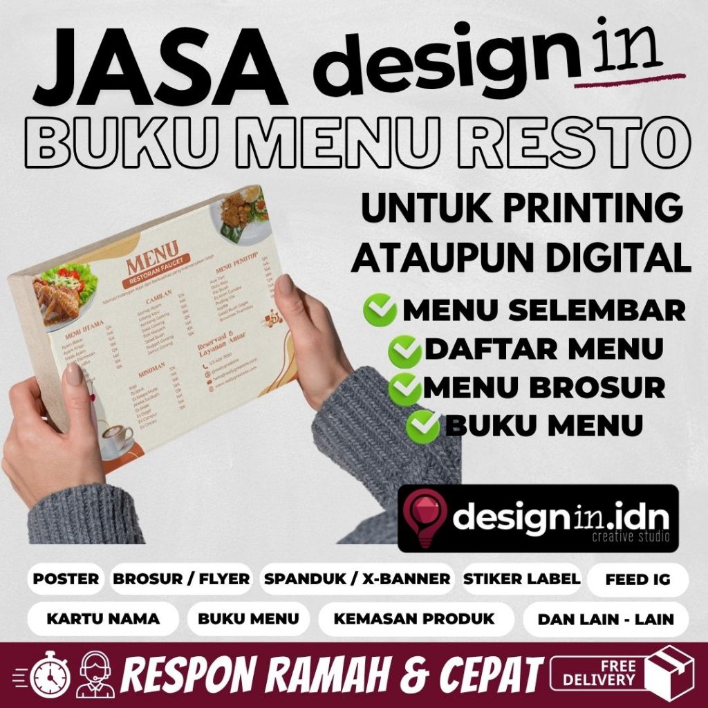 JASA DESAIN MENU MAKANAN, DAFTAR MENU, BUKU MENU, MENU DIGITAL RESTORANT. PROFFESIONAL, MURAH , CEPA