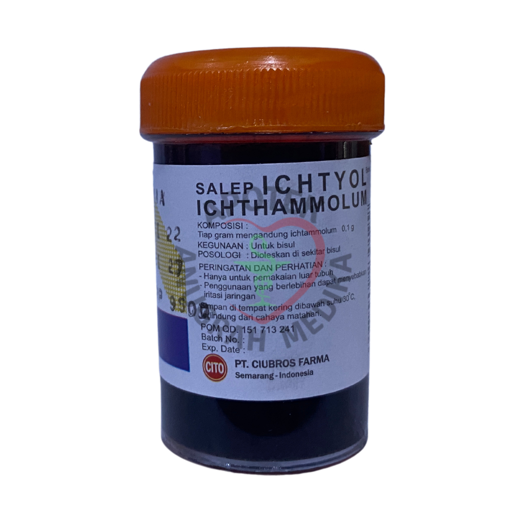Salep Ichtyol 15 Gram / Obat Bisul / Salep Bisul / Salep Hitam