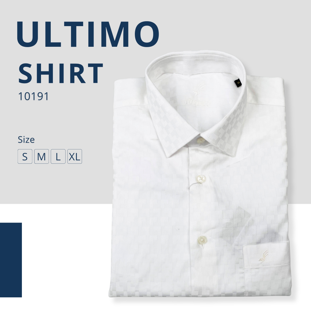 ULTIMO Kemeja Pendek Katun Pria Reguler Size (S-XL) 10191