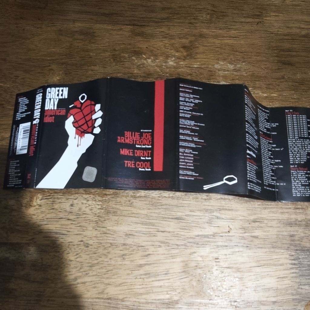 kaset GREEN DAY american idiot. COVER SAJA