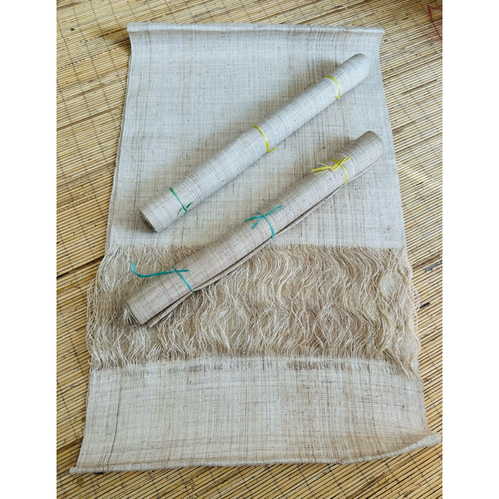 Manika Kaltim - Kain Tenun Kaliamantan ASLI / Tenun Serat Doyo Asli Kalimantan Timur / Warna Natural