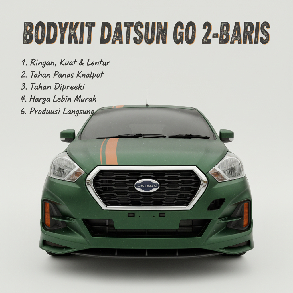 Bodykit Datsun go facelift full set Mentah Body kit DATSUN GO 2 BARIS