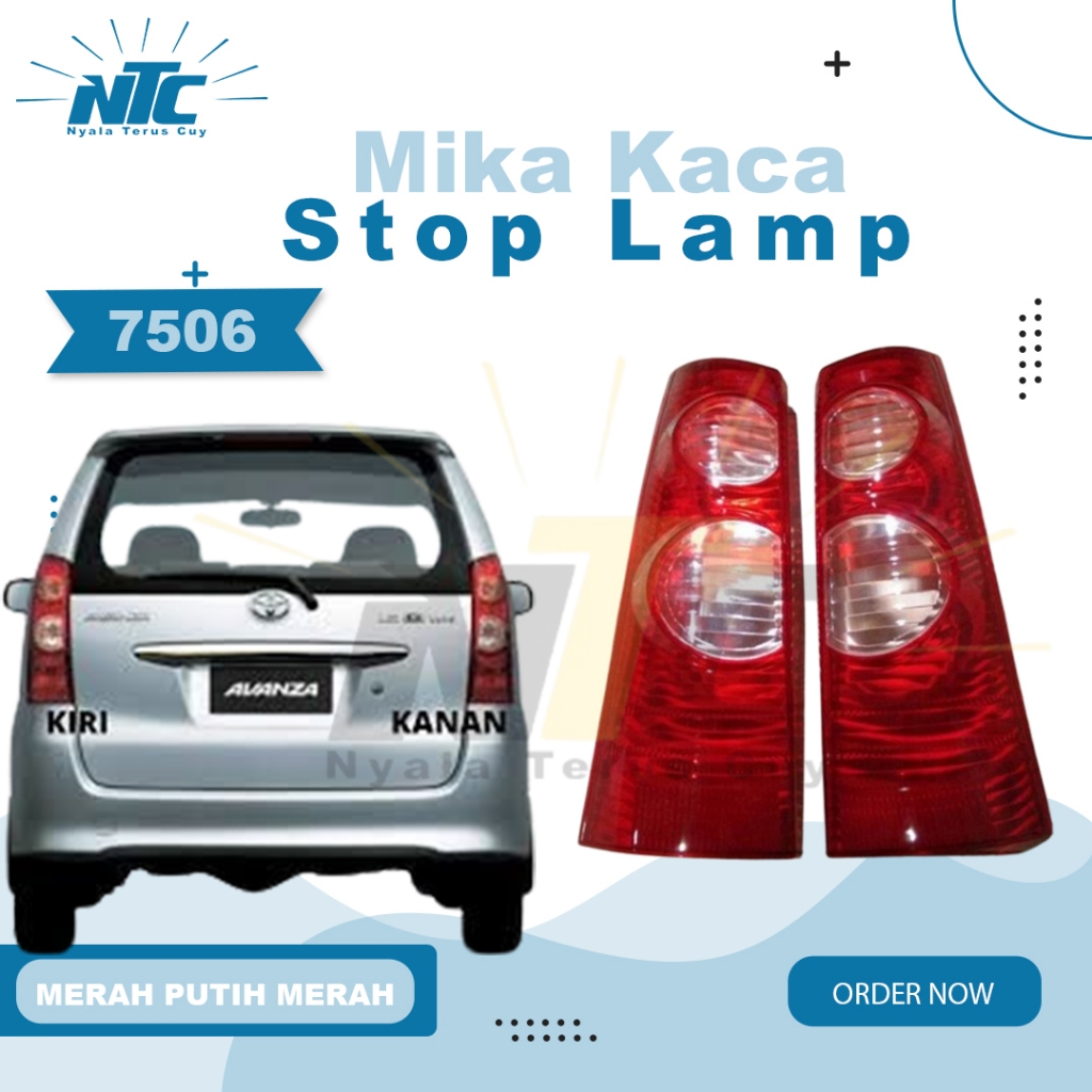 MIKA KACA LAMPU STOP BELAKANG CPU AVANZA XENIA VVTI 2008 2009 2010 2011