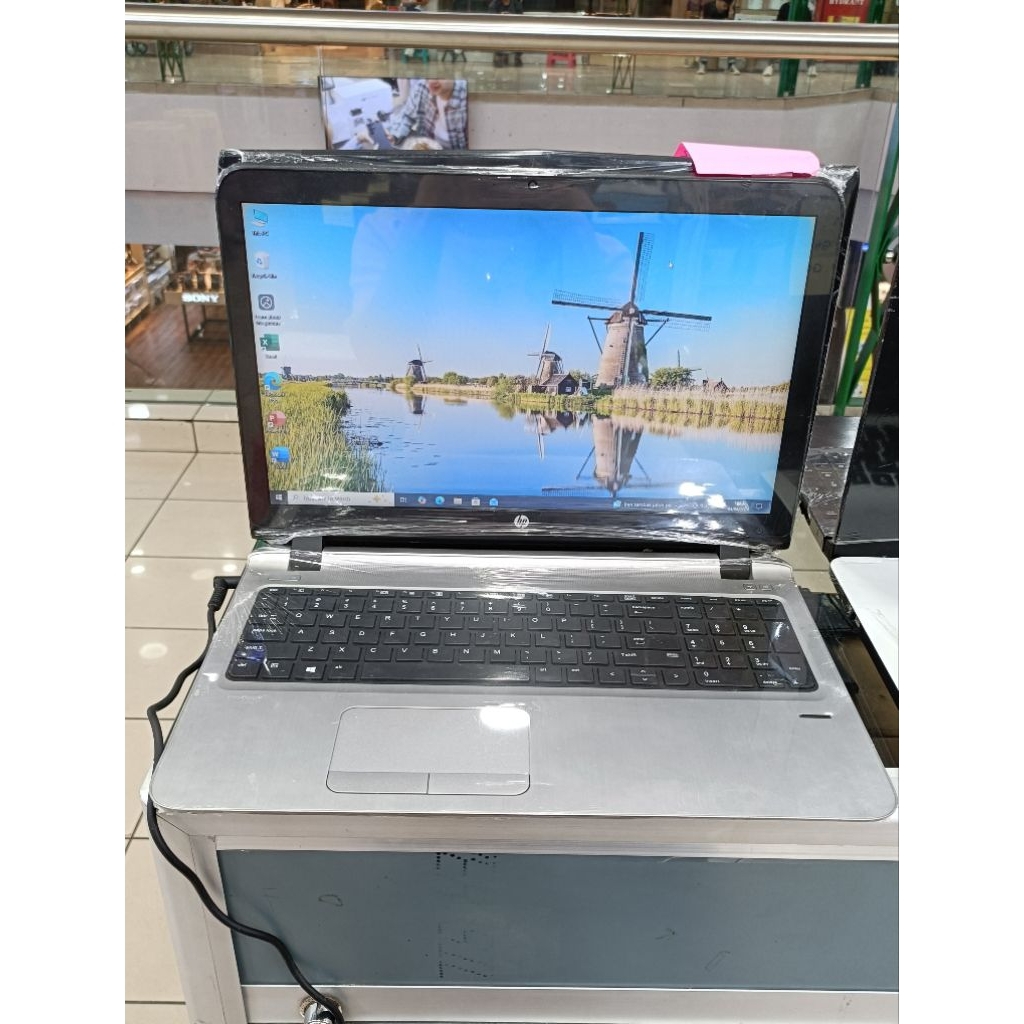 Laptop HP probook 450 G3 intel celeron CPU 3855U ram 8Gb ssd 128Gb bekas normal siap pakai