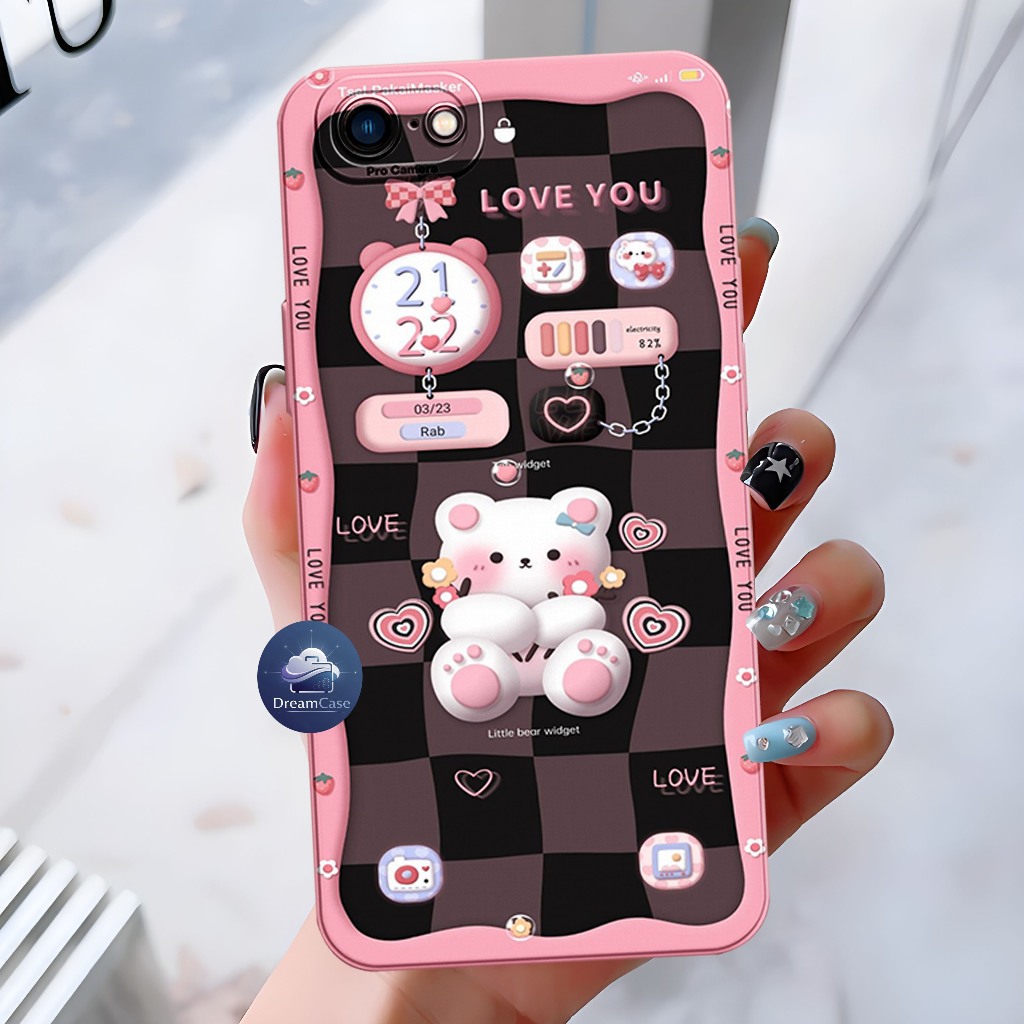 Vivo Y65 / Y66 / Y67/ Y69 - Pro Camera Softcase Macaron Motif Karakter - Case Pelindung Kamera - ALL