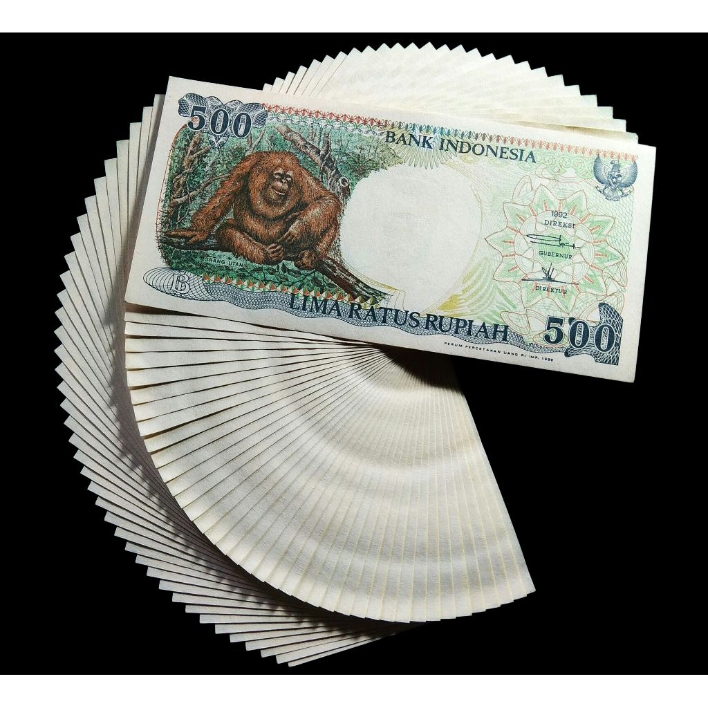 500 Rupiah Otan Tahun 1992 Gress