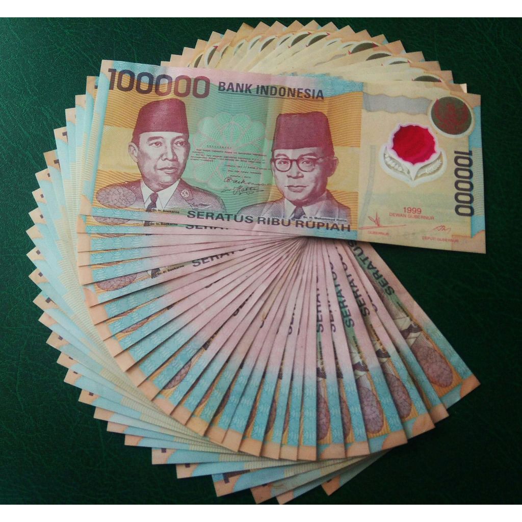Uang Kuno 100 Ribu Rupiah Polymer Th.1999