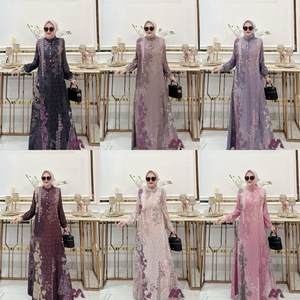 Jenaira dress gamis terbaru ORI by HMF