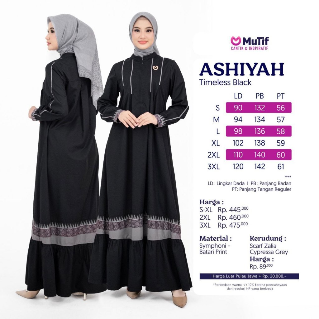 Gamis sarimbit 2026 ashiyah by mutif