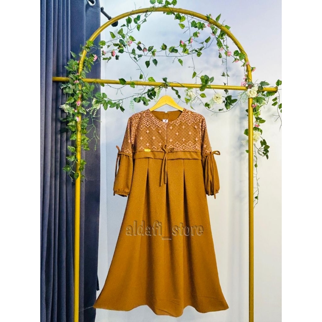 GAMIS SABRINA ANAK REMAJA/SABRINA DRESS ANTI UV/GAMIS BRUKAT KEKINIAN