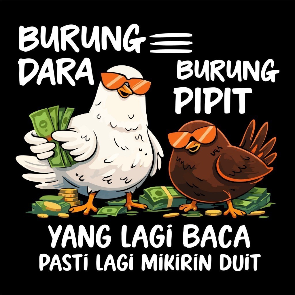 KUY STIKER LEPAS Quote BURUNG DARA BURUNG PIPIT Di tempel Gosok Tangan Lepas Plastik KSUVQBDBP