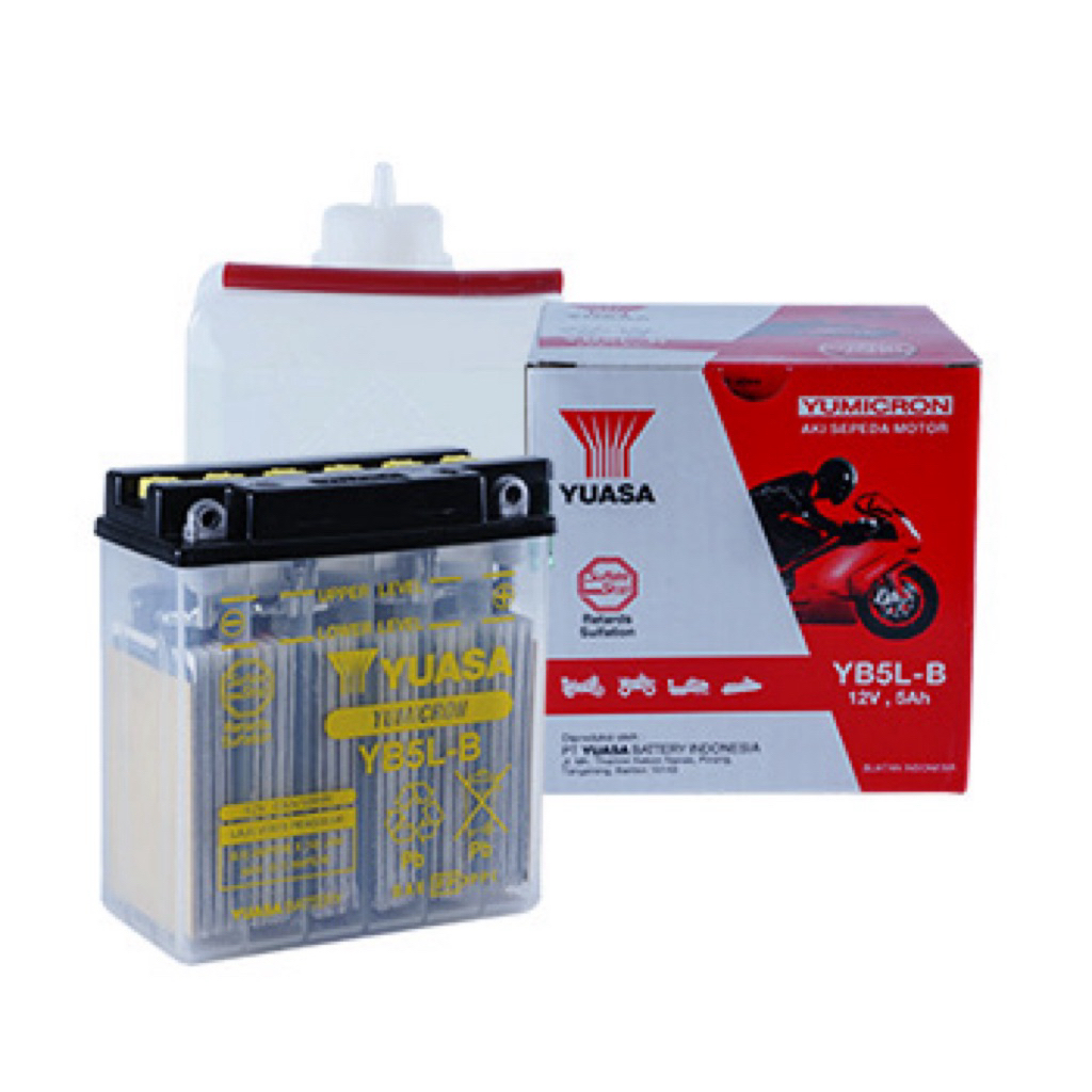 aki yuasa yb5lb / aki motor yuasa yb5lb / aki basah yuasa.