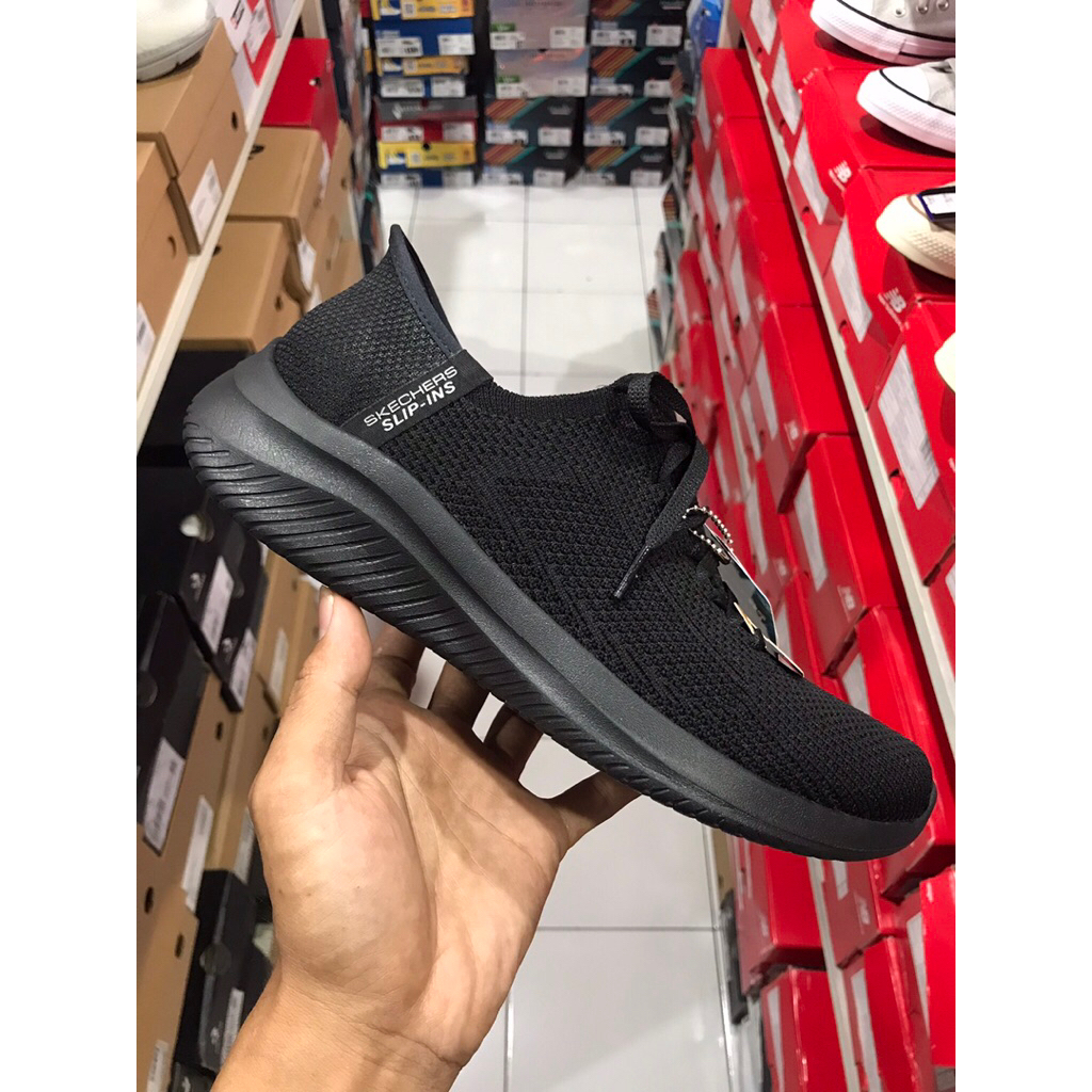 BIG SALE SKECHERS ELEVATE FULL BLACK [150457] ORIGINAL SEPATU WANITA/HITAM/SEKOLAH/RUNNING/LARI/SNEA