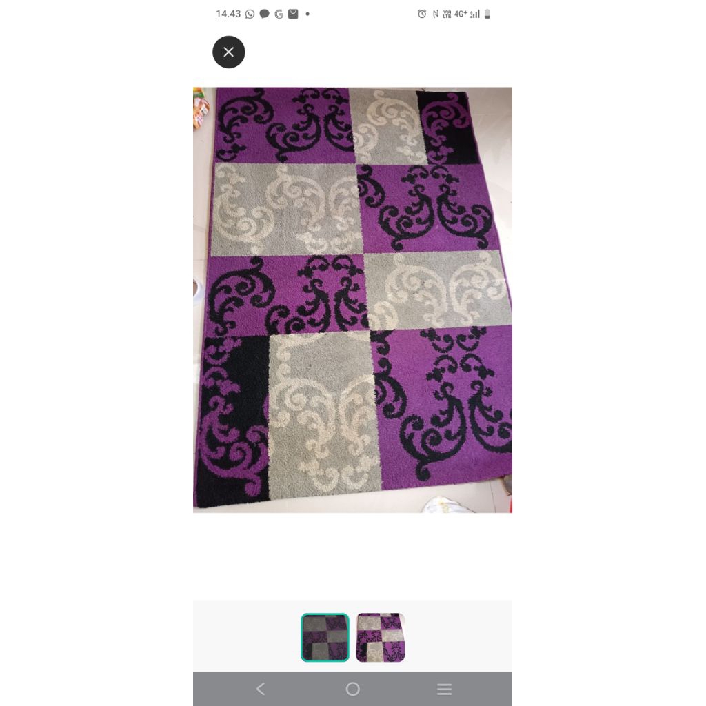 karpet ala ikea 100" 150