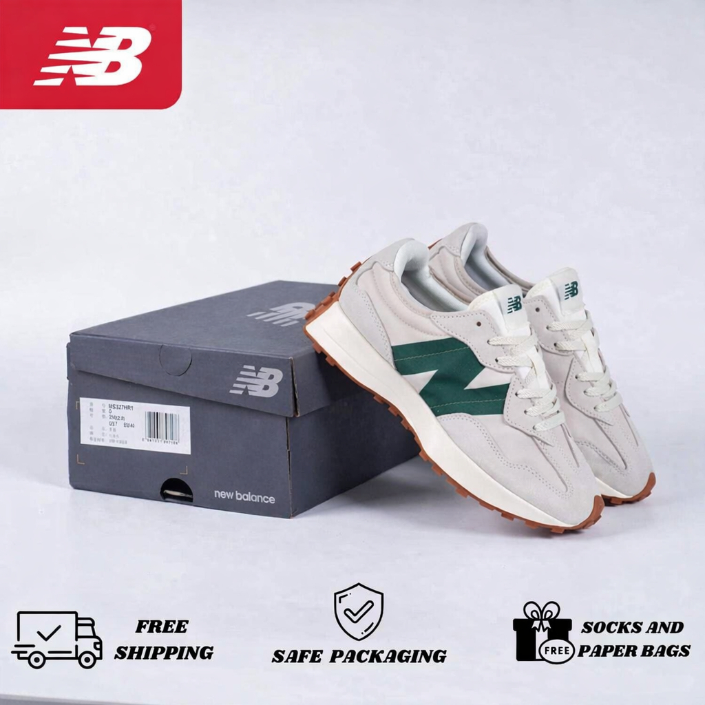 Sepatu New Balance 327 Beige Green