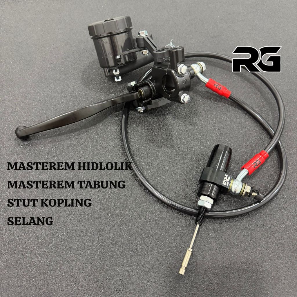 Set ￼Kopling hidrolik rx king ninja cbr fu vixion klx crf gsx ninja 250 satu set stut selang tabung 