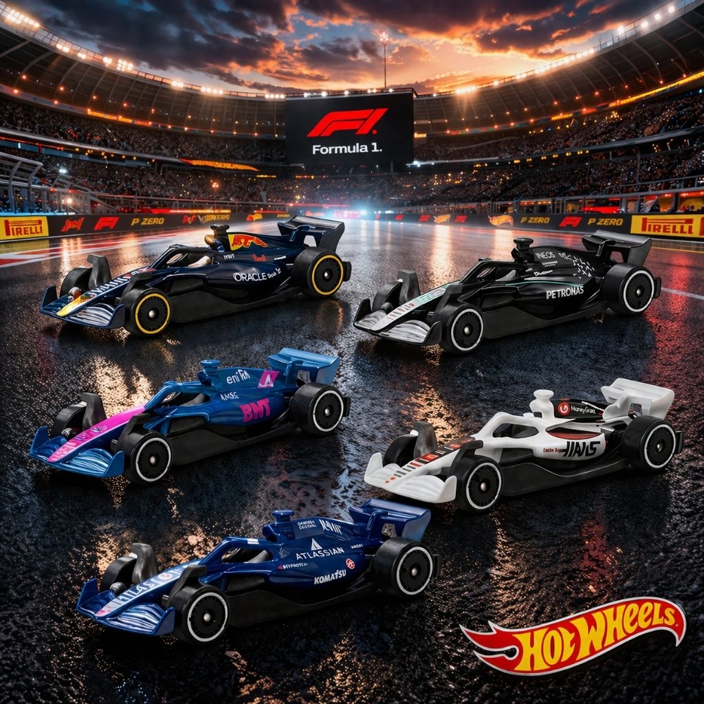Hot Wheels Formula One 2025 Eceran (Loose) dari F1 5 Pack 2025 (Harga untuk 1 pcs) Hot Wheels 5 Pack