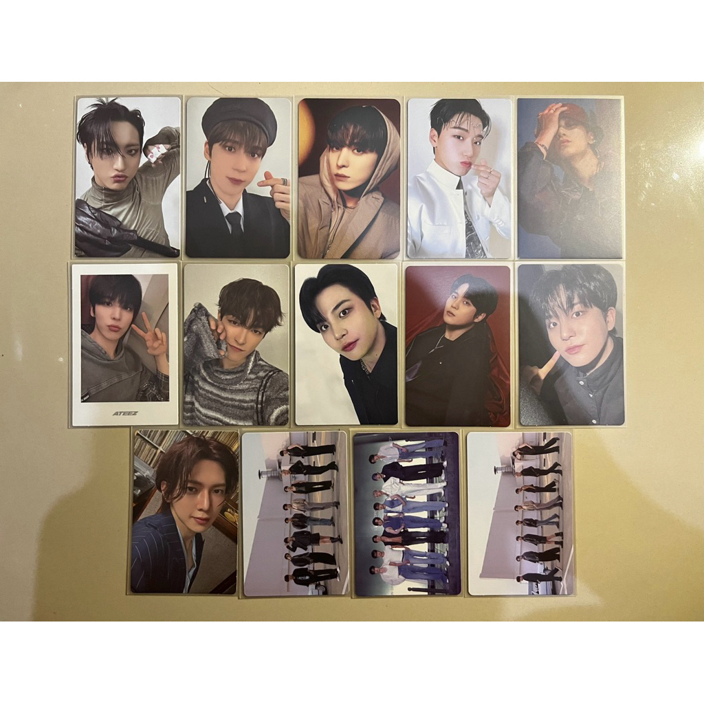 PHOTOCARD OFFICIAL ATEEZ SEONGHWA YUNHO SAN