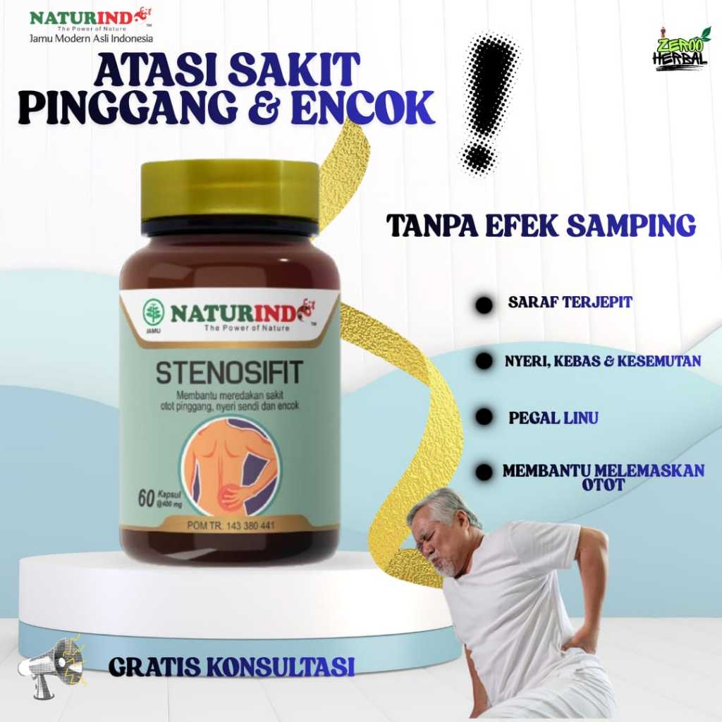 naturindo stenosifit atasi saraf terjepit