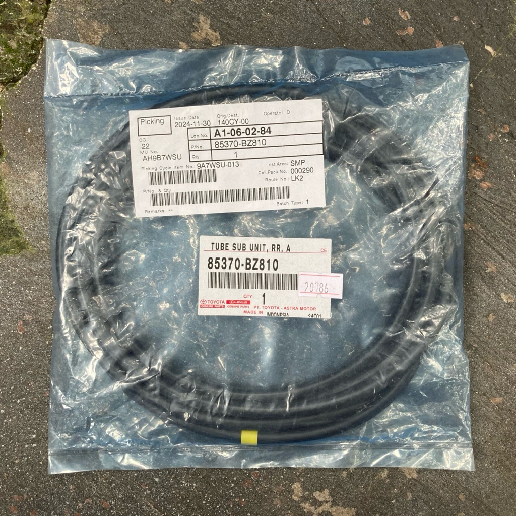 Selang Air Wiper Corolla Corona KE20 KE30 KE70 DX RT40 RT81 RT100 RT104 RT116 RT132 TT132 GL SE EX S