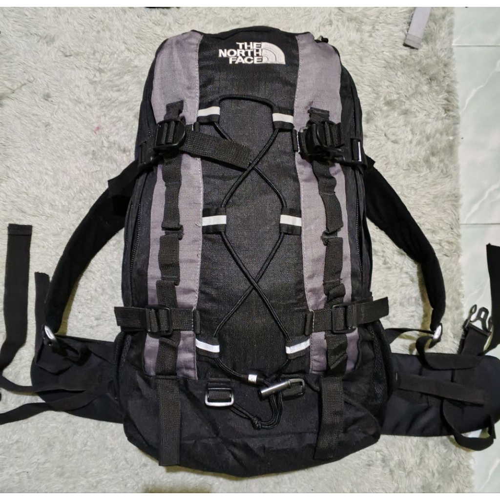 tas backpack second original the north face tnf 50 liter second limited black tnf