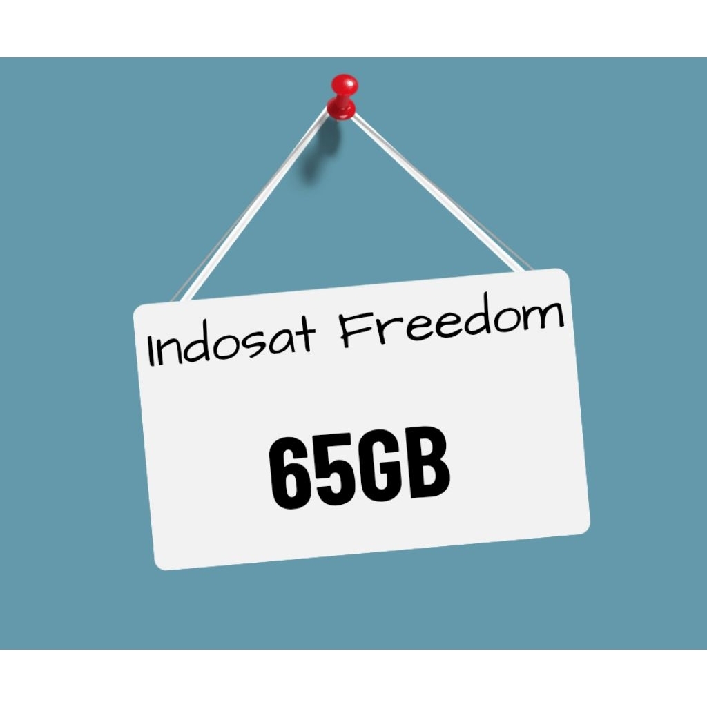 Voucher Paket Data Indosat 65GB / Kuota Internet Indosat