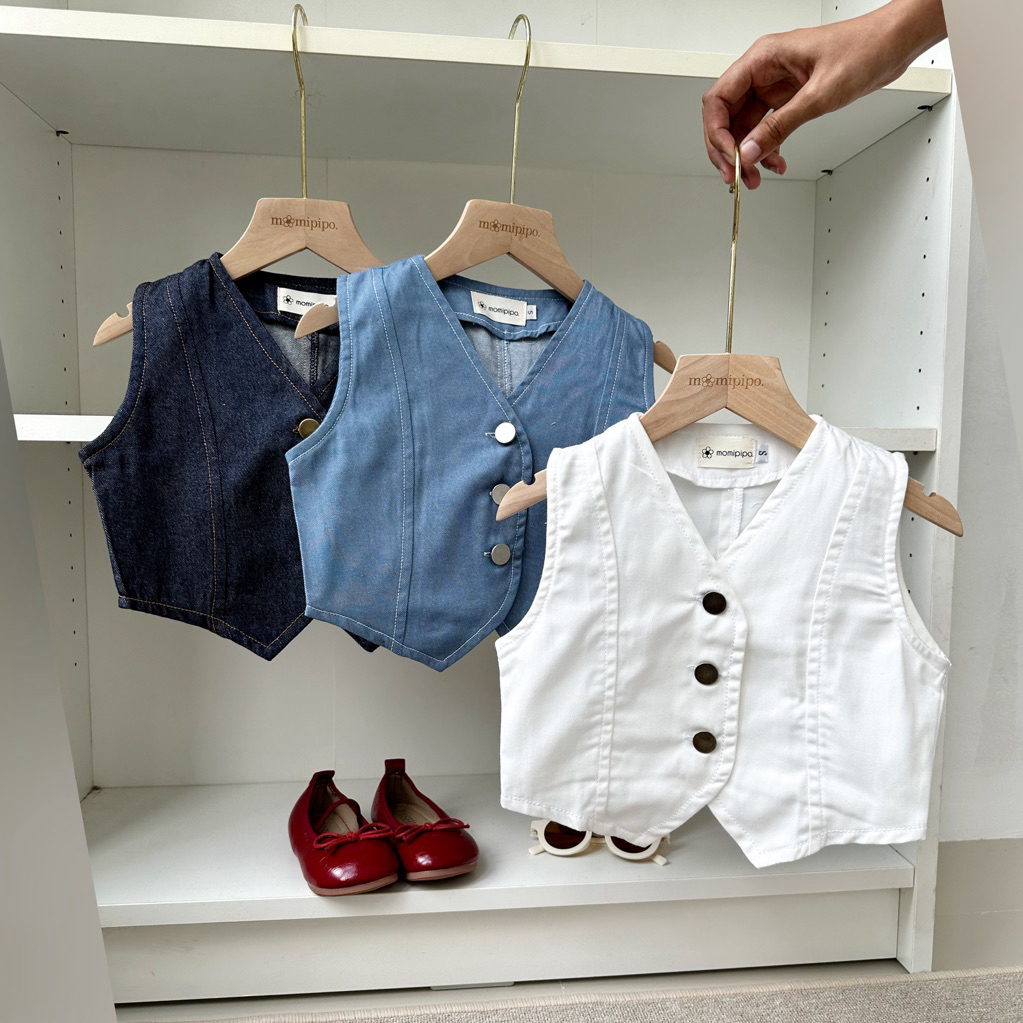 Vest denim anak Jennie vest anak cewek momipipo