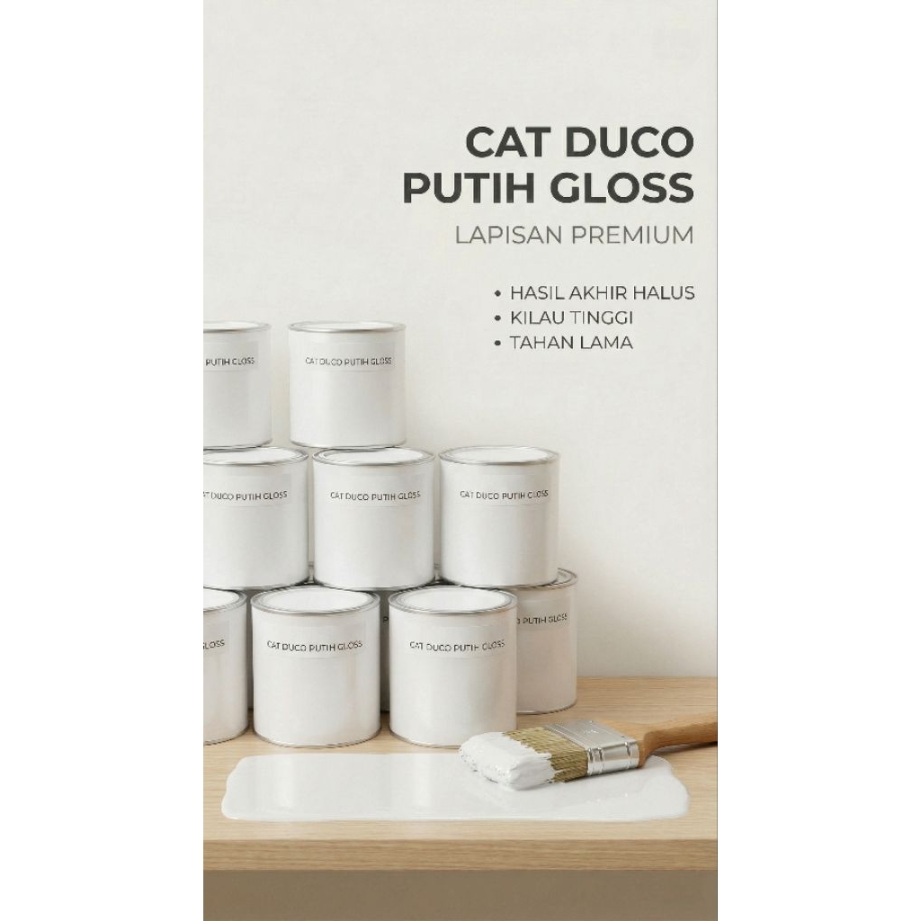 CAT DUCO MURAH ECER PUTIH GLOSS 1KG