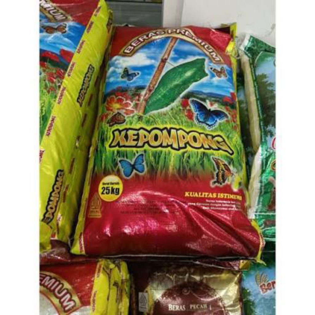 1 karung beras super kepompong 25 kg/beras 25 kg/beras enak/beras Probolinggo (wajib baca deskrips)i