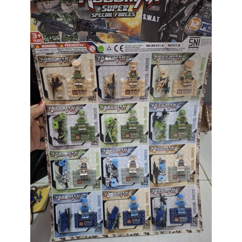 4 Set Fk Block Tentara Warna