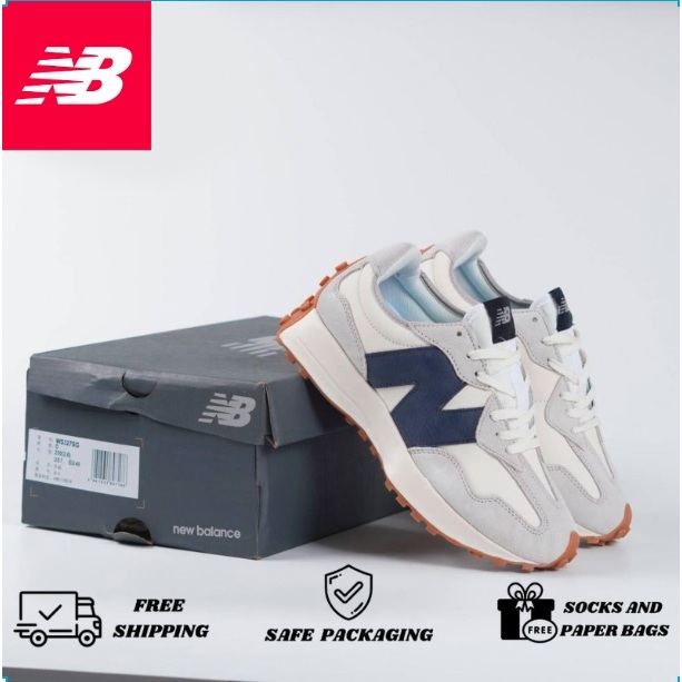 Sepatu New Balance 327 White Navy