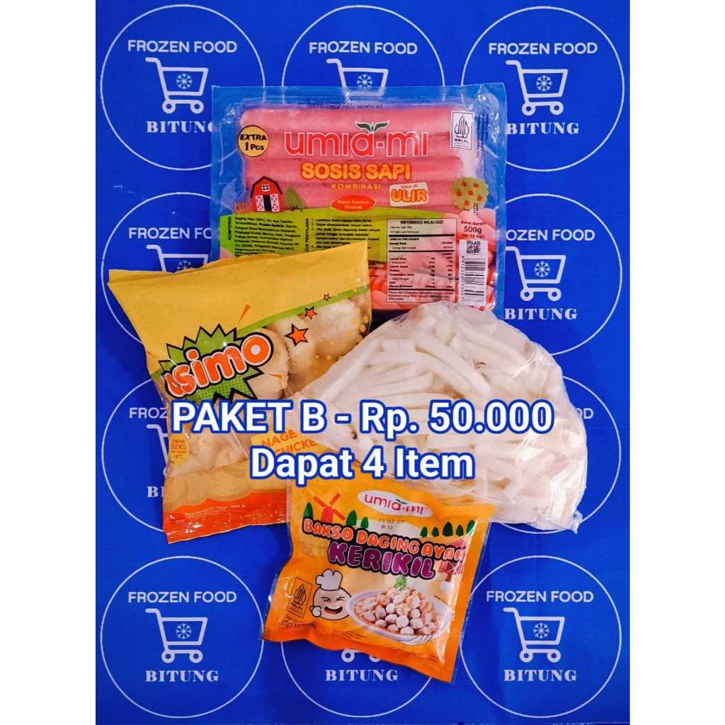 Promo Paket Kentang, Bakso, Nugget, Sosis - Frozen Food Bitung