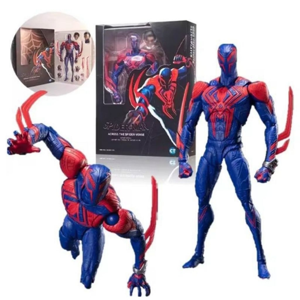 CT Spider-man 2099 Across The Spider Verse Crazy Articulated Spiderman Action Figure