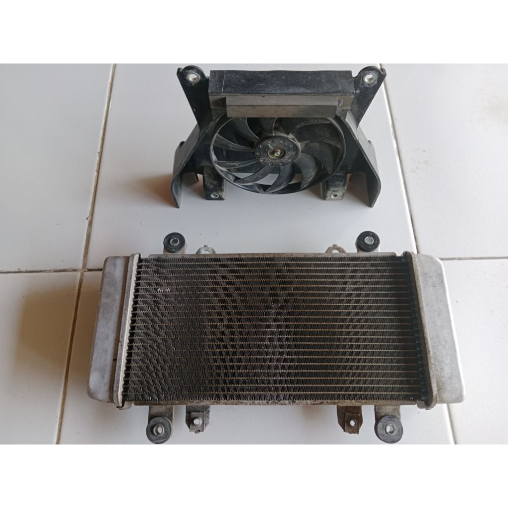 Radiator set kipas Ninja 250 fi Copotan Original