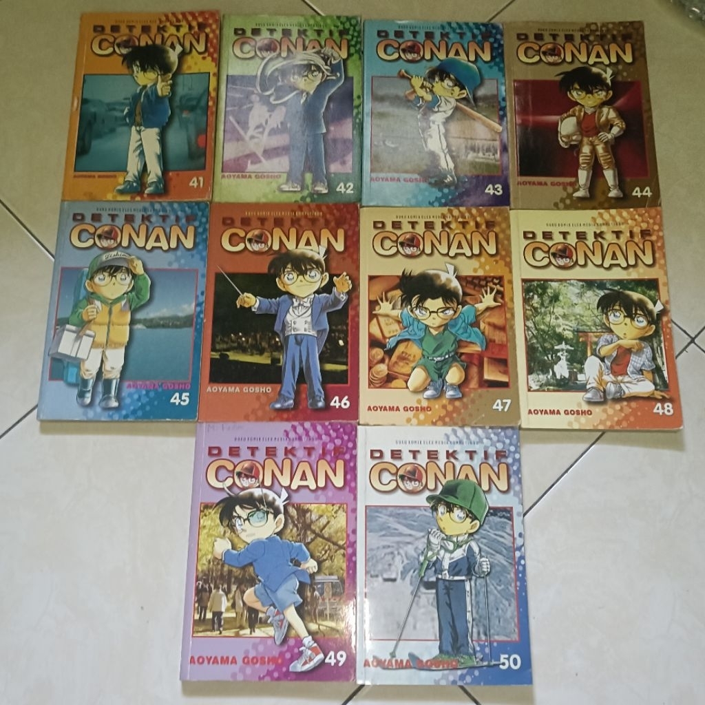 komik detektif Conan set vol 41-50 original