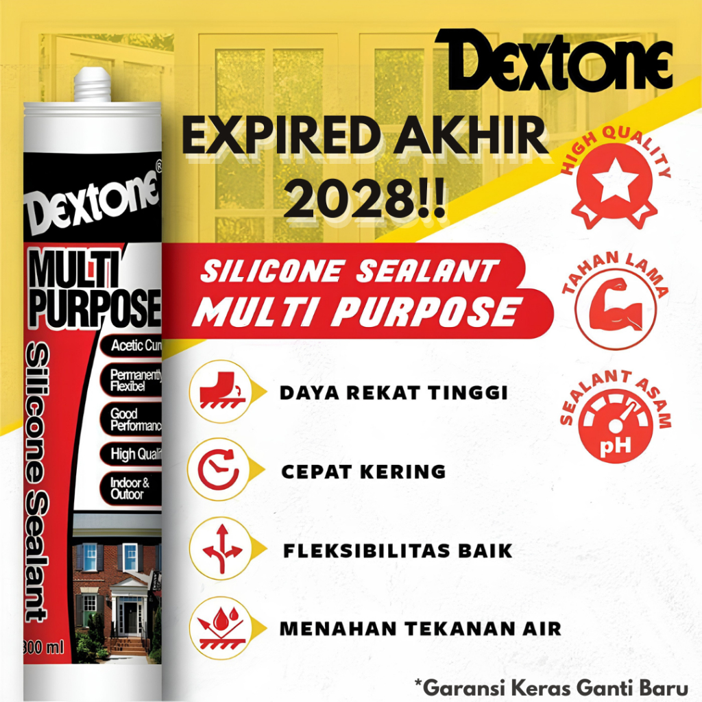 lem silicone sealant dextone/Lem sealant botol dextone/lem silicon