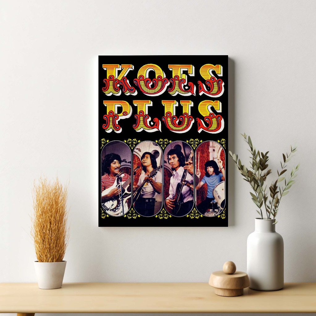 Poster Koes Plus Band Legend Indonesia Dekorasi Pajangan Dinding