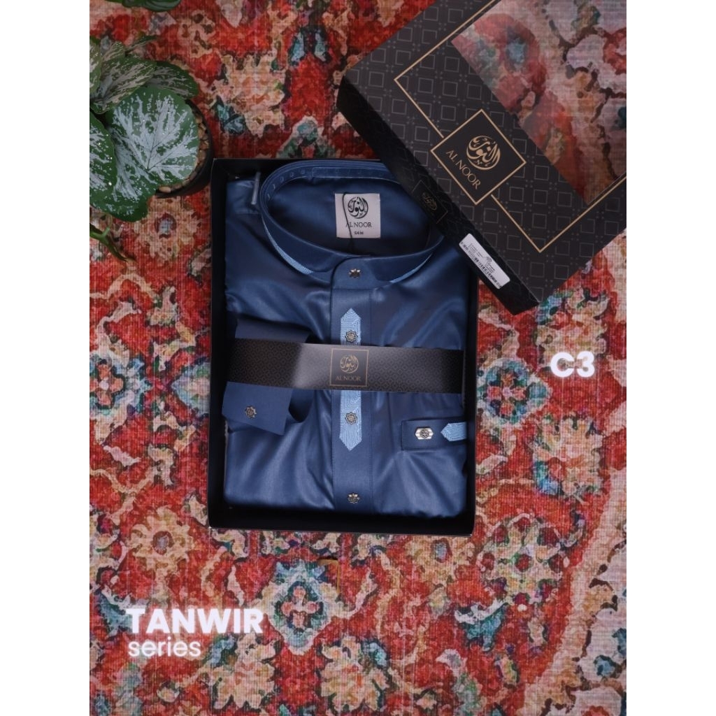 JUBAH AL NOOR MODEL TANWIR POLYSTER MANSET