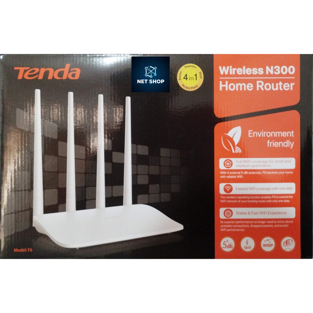 Tenda F6 - Wireless N300 Home Router | Router Tenda F6 | Router Rumah