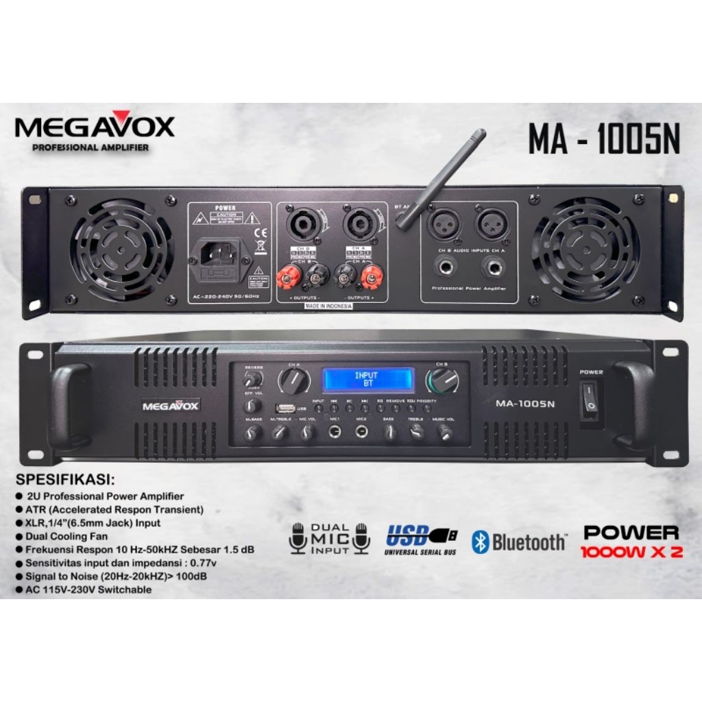 POWER MEGAVOX MA 1005N/ Power Megavox Ma 1005n/ power megavox ma 1005n
