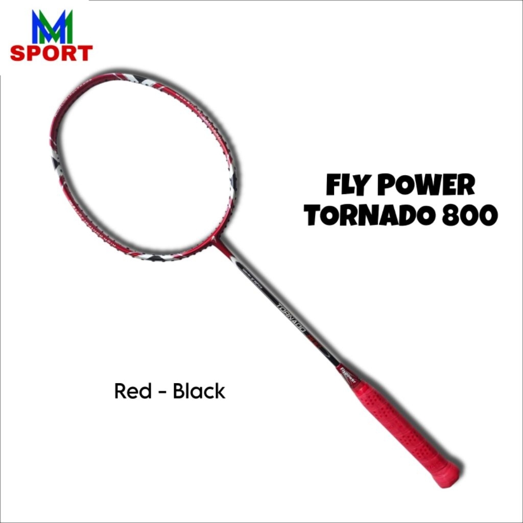 Raket Badminton Flypower Tornado 800 Free Tas+Kaos, ORIGINAL Flypower