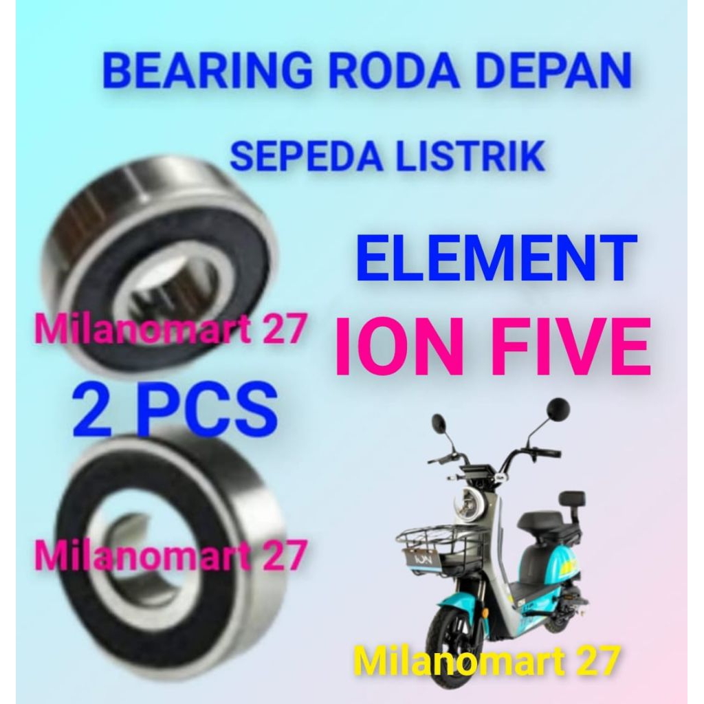 bearing roda depan sepeda listrik element ion five laker klahar roda depan sepeda listrik element io