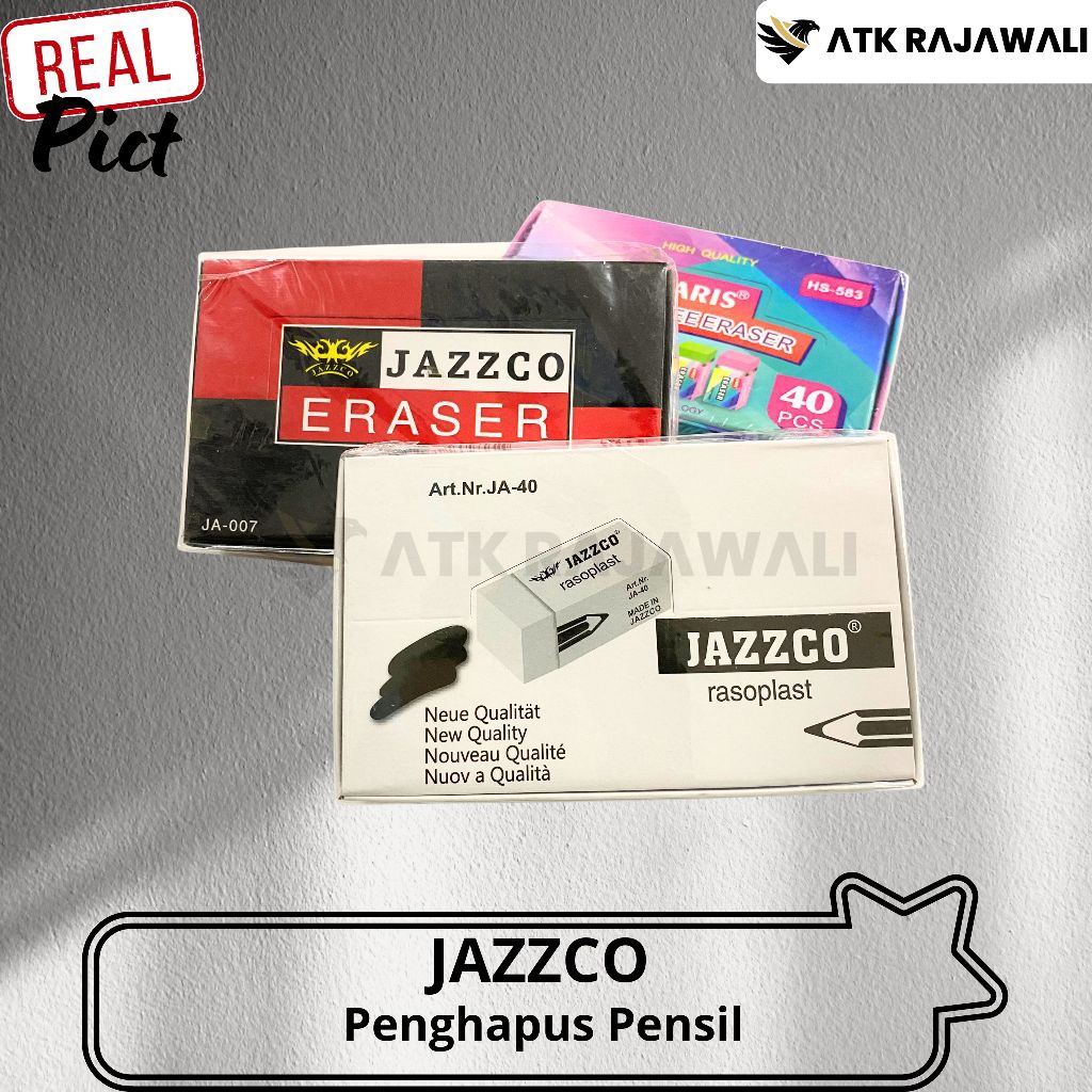 Penghapus Kecil Jazzco / 1 Pack Penghapus Murah / 1 Pack Isi 40 Pcs