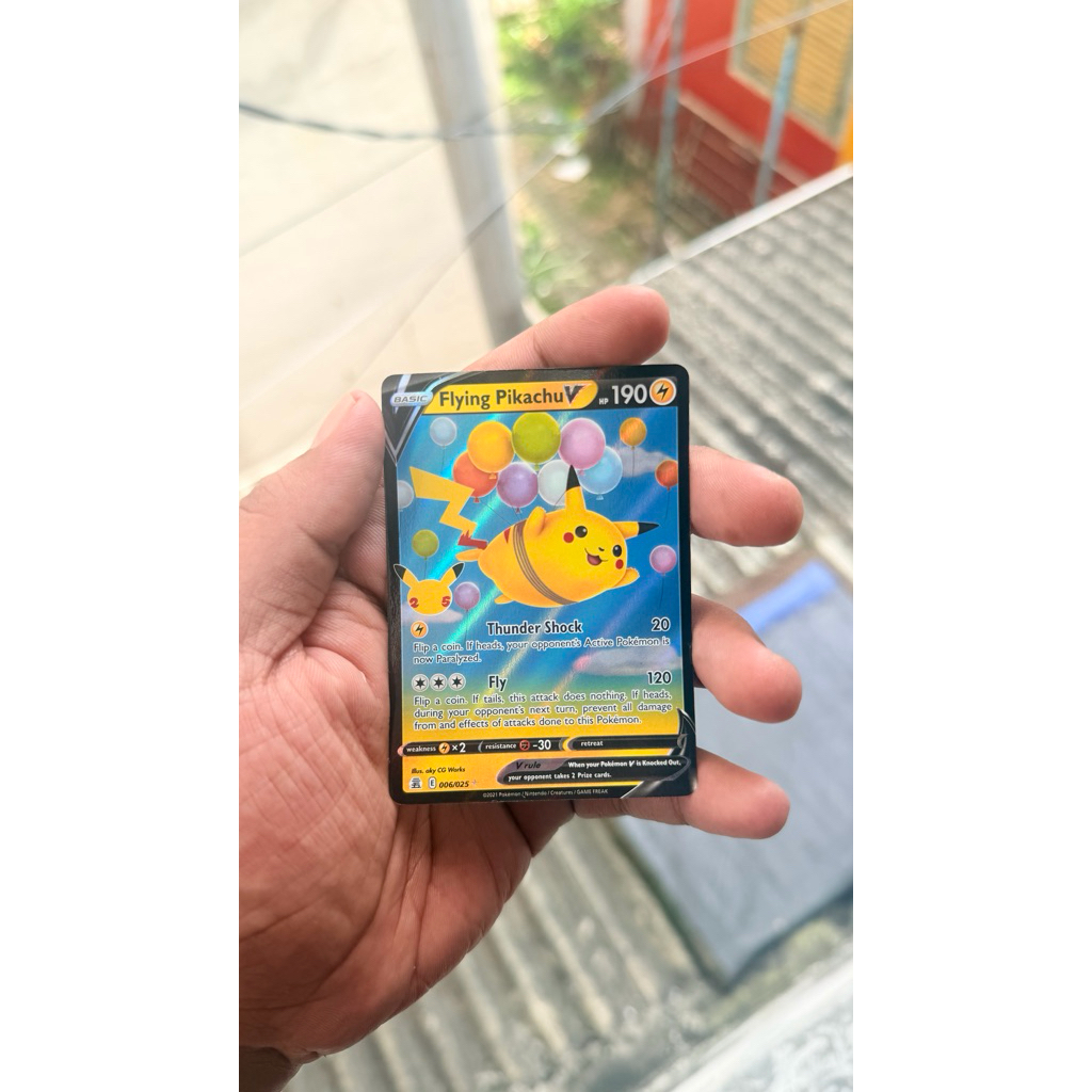 Flying Pikachu V 006/025 inggris celebration pokemon card