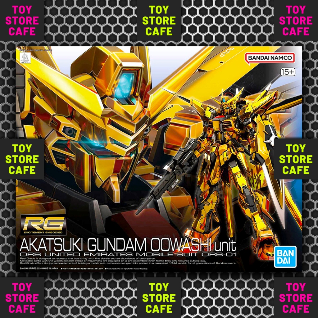 RG Akatsuki Gundam Oowashi Unit Bandai Original Gunpla 1/144  - ORIGINAL BANDAI GUNPLA