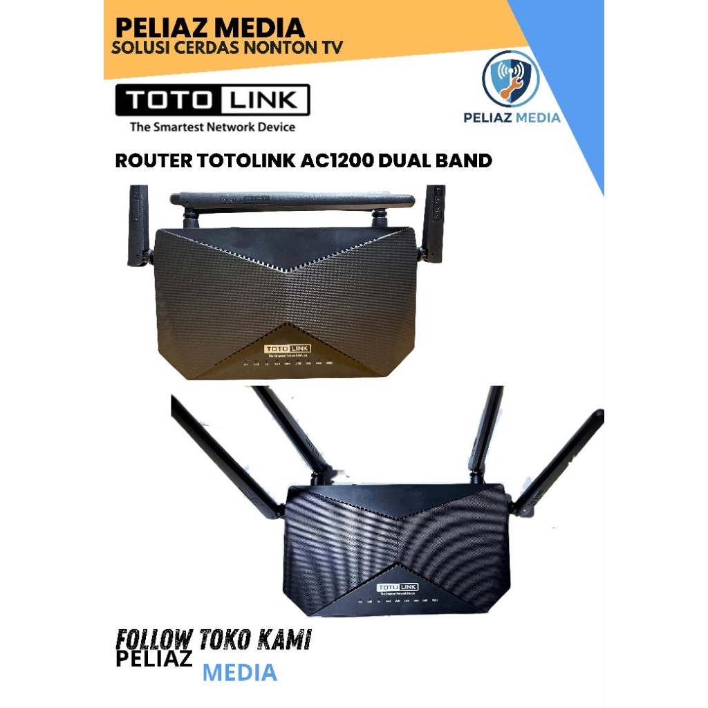ROUTER TOTOLINK AC1200 DUAL BAND / SECOND