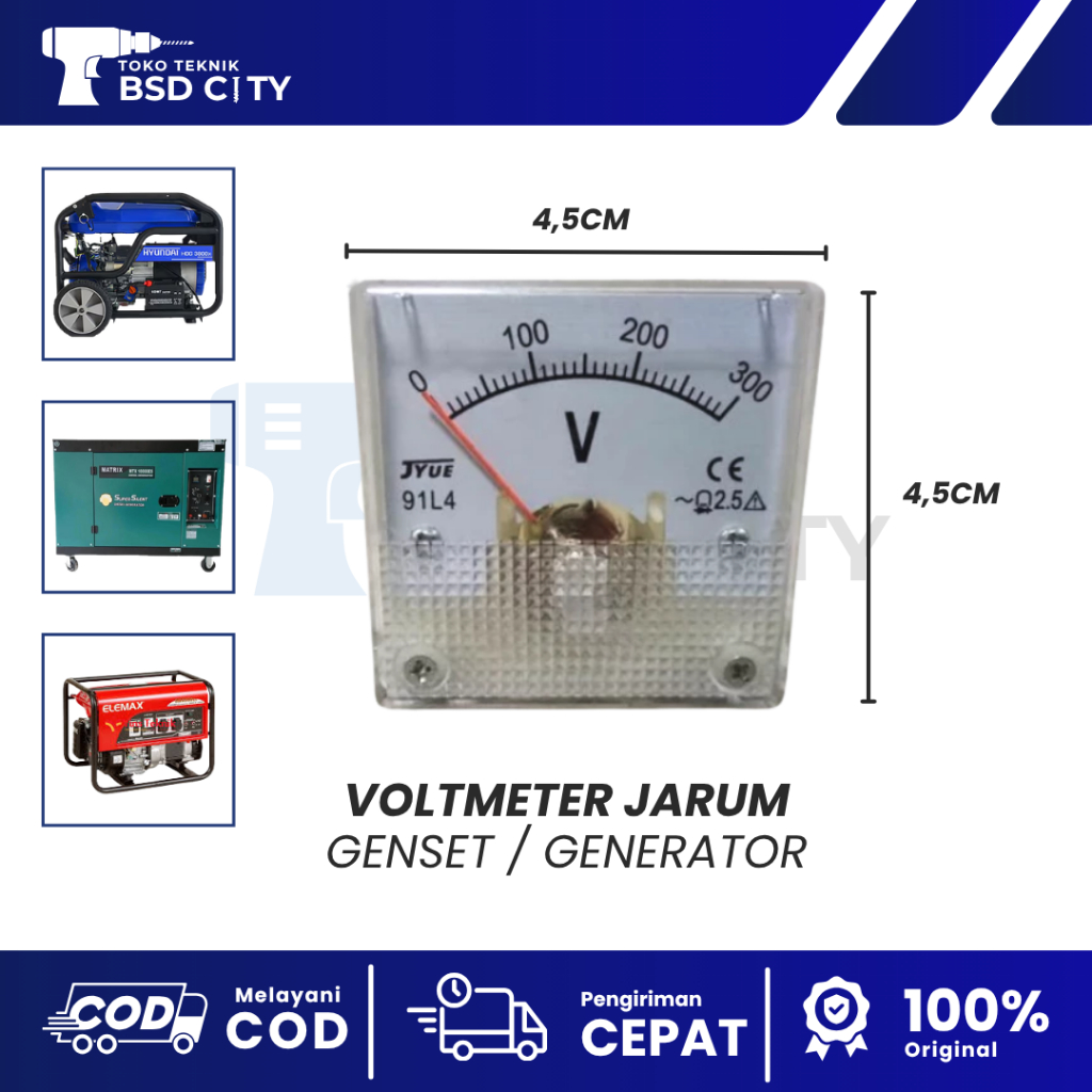 Voltmeter Genset ET950 ET1500 ET5000 1000W 2000W 3000W 5000W