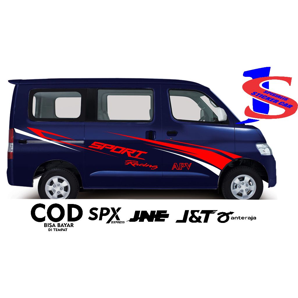 stiker mobil suzuki APV list cutting stiker APV