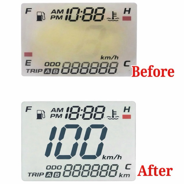 Polarizer LCD Speedometer CB 150R Old LCD Kotak [ Solusi Sunburn ]