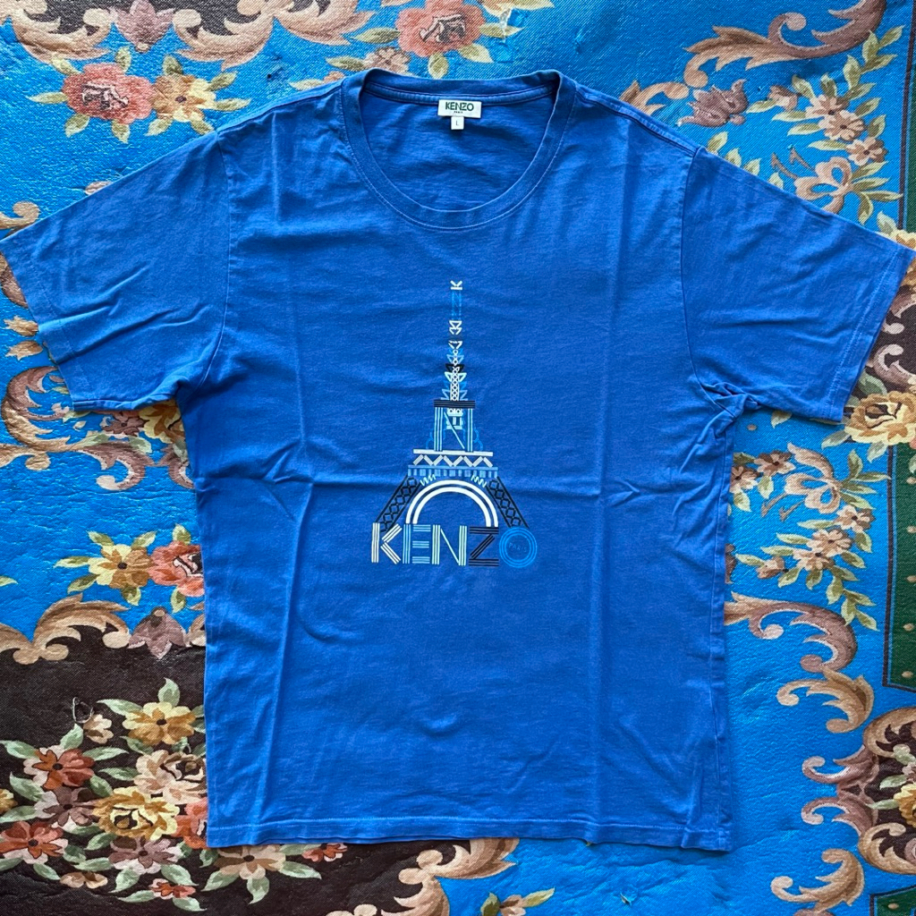 t-shirt kenzo paris eifel logo tee second